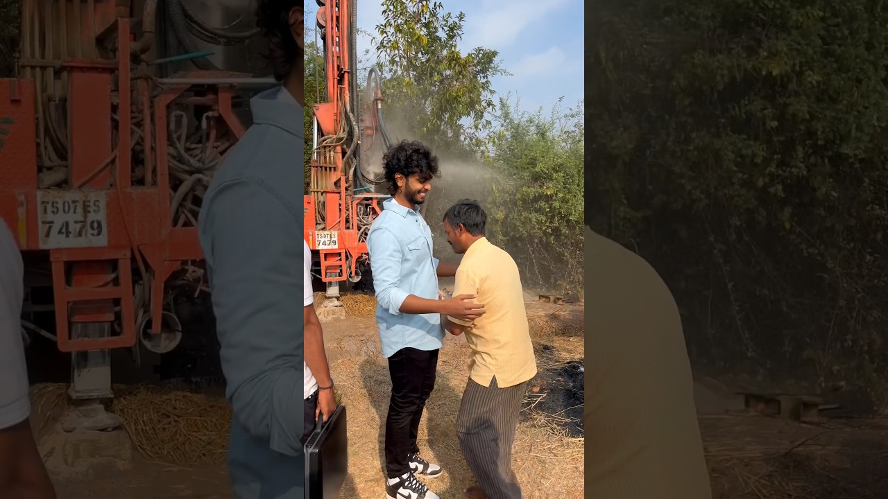 Borewell for his farming