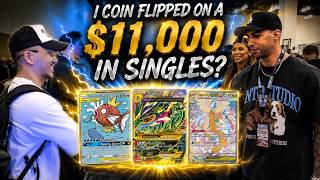 I GOT COOKED ON COIN FLIPS AT FRONT ROW LOS ANGELES | Pokemon Vendor POV