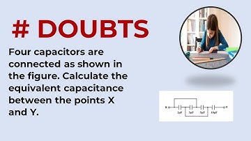 Four capacitors are connected as shown in the figure. Calculate the equivalent capaci