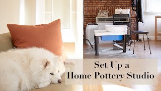 HOW TO DO POTTERY AT HOME // Set up a home pottery studio safely and cleanly