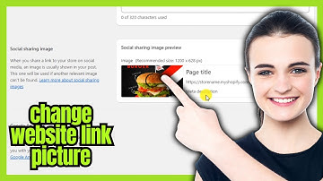 How to change website link picture shopify | Social Share Image shopify