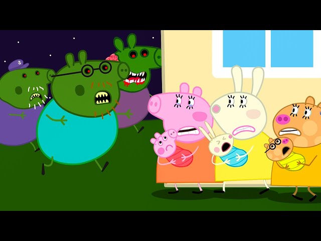 Zombie Apocalypse, Daddy Pig Turns Into ZOMBIE At Hospital 🧟‍♀️ | Peppa Pig Funny Animation class=