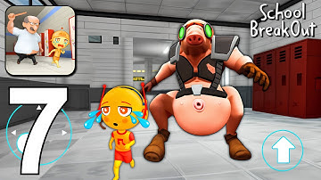 School Monster Breakout Obby - New Update New Level Gameplay Walkthrough Part 7 (Android, iOS