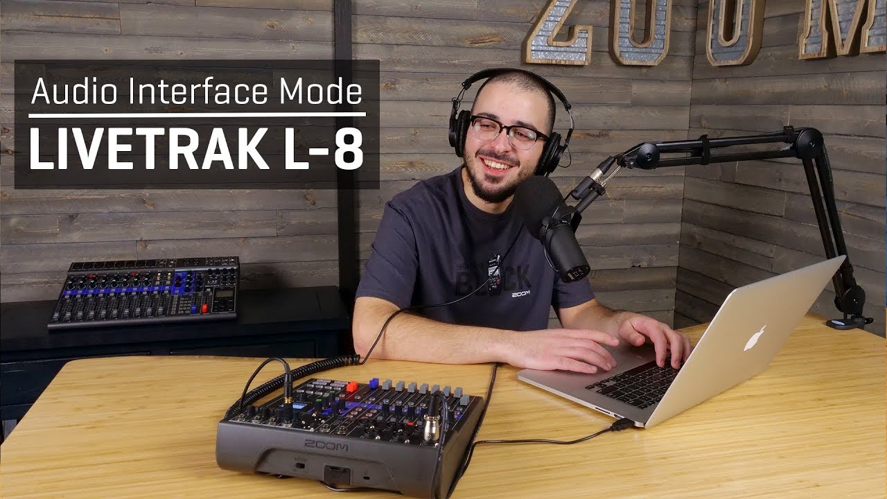 Zoom LiveTrak L-8: Audio Interface Mode