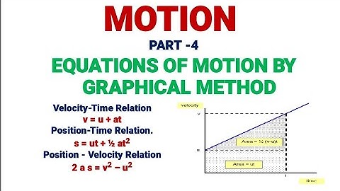 Equation of Motion by Graphical Method (Chapter 8, Motion : Part-4)