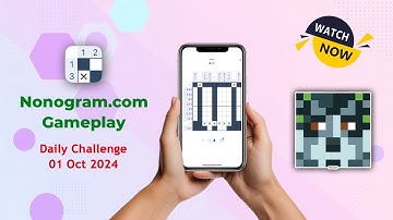 Nonogram.com Logic Puzzle Game | Daily Challenge 01 Oct 2024 #gameplay #raccoon