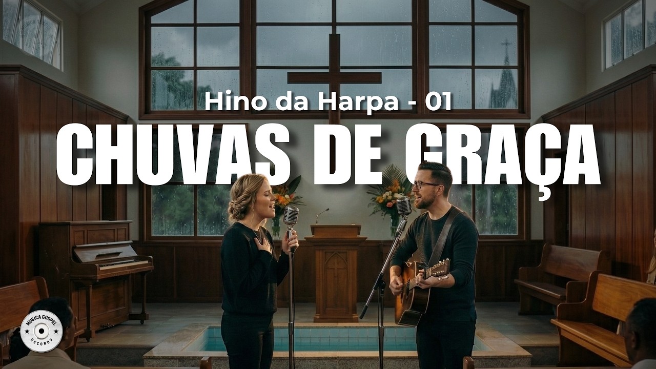 Apenas ouça: Chuvas de Graça (Hino da Harpa 01) para acalmar o coração - Louvor