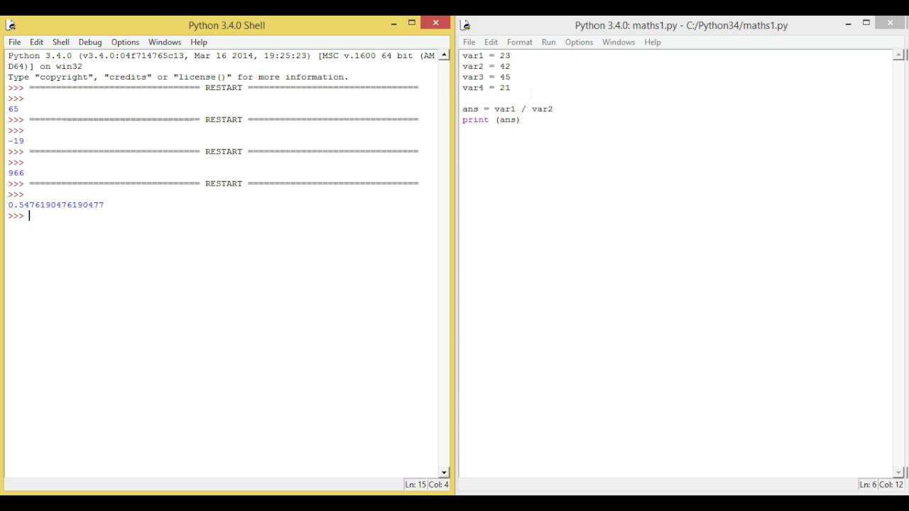 Simple Maths in Python - YouTube