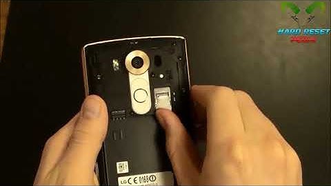LG V10 Insert The SIM Card