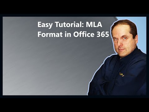 Easy Tutorial: MLA Format in Office 365
