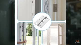 Review - 2 Pcs 3 Stainless Hinges,Stainless Steel Folding Butt Hinges Door Hinges with 1