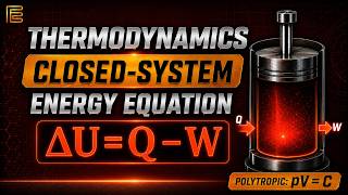 Closed-System Energy Equation: Find Heat for a Polytropic Process