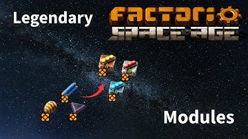 How to get LEGENDARY Tier 3 MODULES - Factorio Space Age