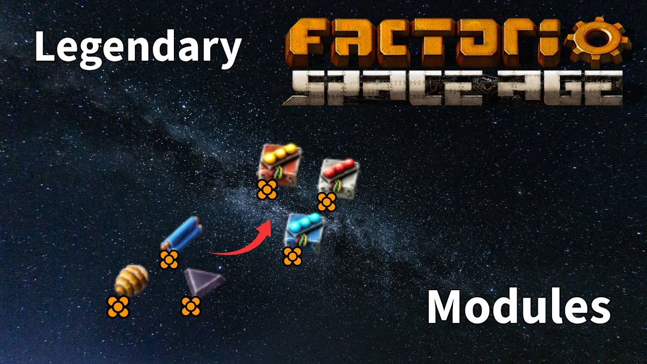 Как получить ЛЕГЕНДАРНЫЕ МОДУЛИ 3-го уровня - Factorio Space Age
