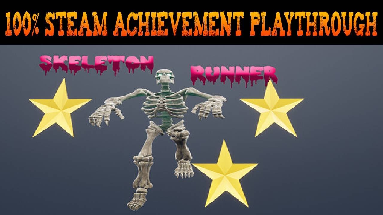 Skeleton Runner [100% Achievement Playthrough, No Commentary]