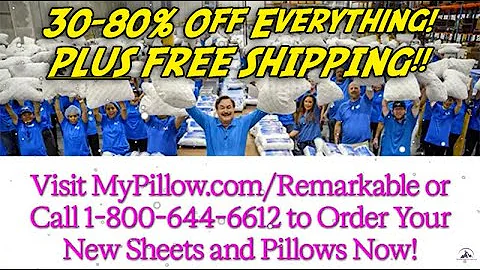 My Pillow 2025 Inventory Clearance Event. INCLUDES a Remarkable Promo Code for FREE SHIPPING TOO! 🤩🎁