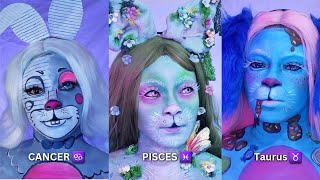 Zodiac Signs as Makeup Compilation| Happy Easter Day Edition+Horoscope