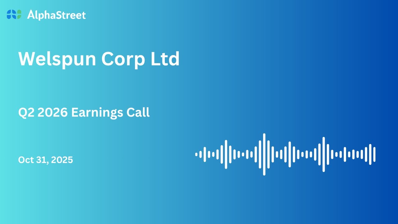 Welspun Corp Ltd Q2 FY2025-26 Earnings Conference Call