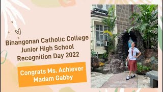Ateng Gabby's Recognition Day 2022 #Grade8 #BCC #BCCians