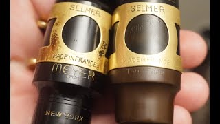 New York Meyer Bros vs No USA Slant Sig Otto Link Tone Edge Alto Sax Mouthpieces (SBA vs SBA vs BA)