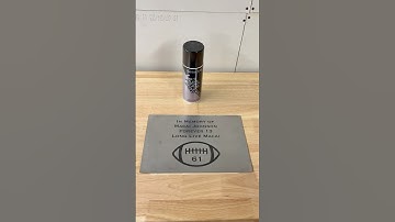 Laser marking spray on metal! #laser #laserengraving #metal #marking #diy #easy #co2laser #sign