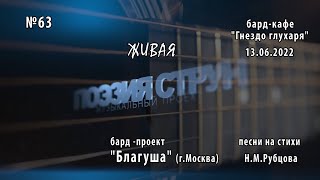 &quot;Поэзия Струн&quot; (Live)-( №63) - выступление бард-проекта &quot;БЛАГУША&quot; (г.Москва)