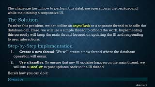 How to Run Tasks in the Background with AsyncTask in Android