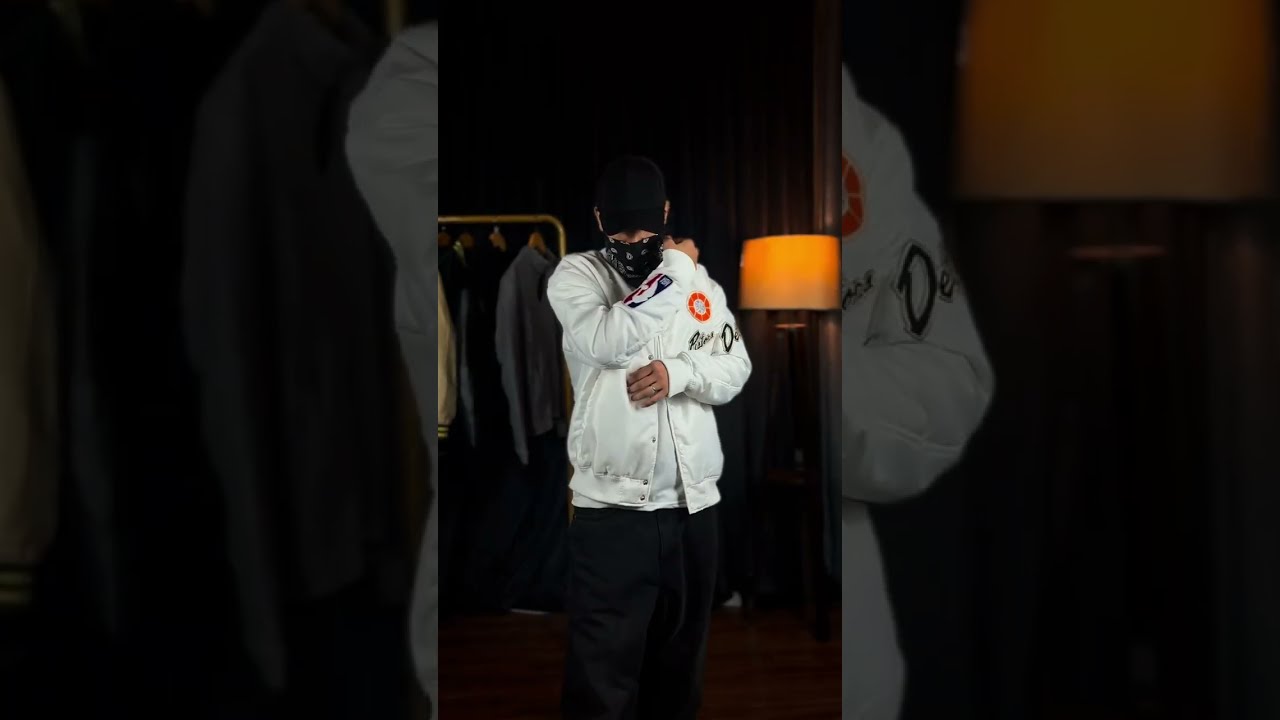 🔥 2024/25 Detroit Pistons City Edition Chenille Jacket | Premium NBA Style by Leather Jacket Black