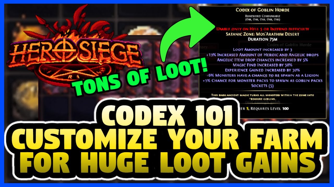 [Hero Siege] Are You MISSING OUT On This Farm? CODEX EXPLAINED (Season ...