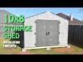 10 ft. x 8 ft. US Leisure Keter Stronghold Resin Storage Shed Installation Timelapse