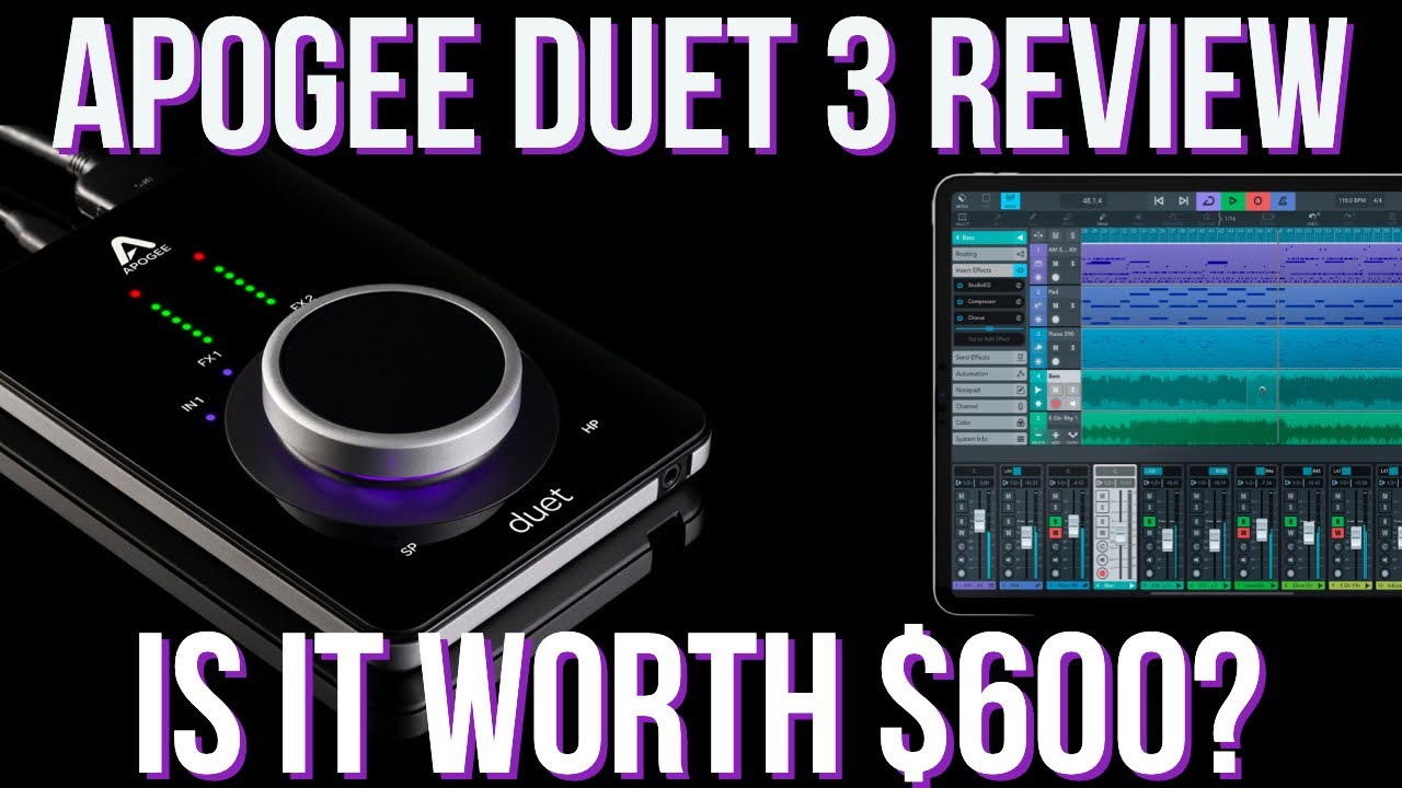 Apogee Duet 3 Review! 🔥 or 🗑? iOS Ready? Worth $600? Your questions  answered!