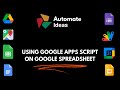 Introduction on Google Apps Script in Hindi 🔥🔥🔥 #AutomationIdea #appscript