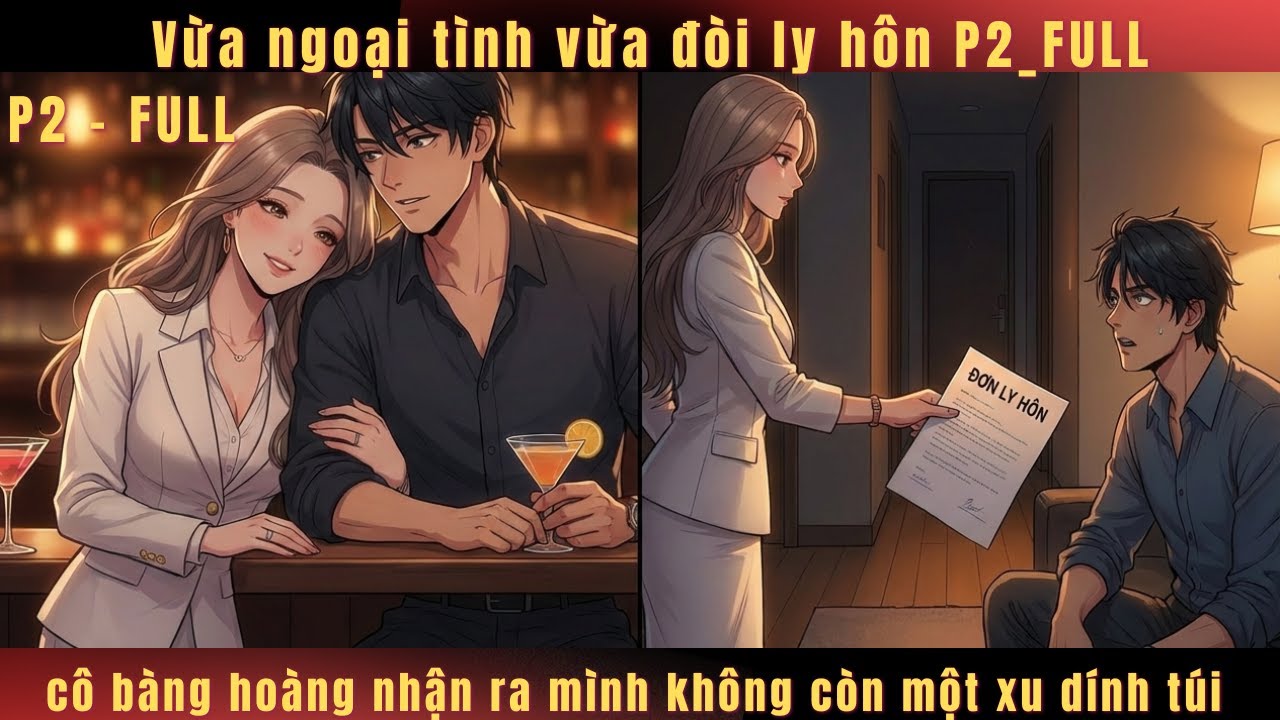 Vừa ngoại tình vừa đòi ly hôn, cô bàng hoàng nhận ra mình không còn một xu dính túi p2  full