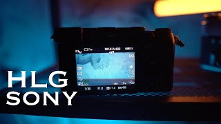 Как снимать и красить HLG на камерах Sony