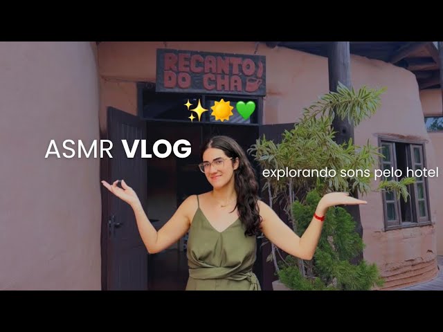 ASMR explorando sons em lugar público☕️🍃 - sussurros, sons de boca, tapping…