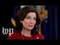 New York Lt. Gov. Kathy Hochul delivers remarks