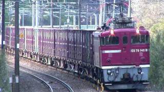 (HD) 交流用電気機関車 ED75牽引高速貨物列車 (ホイッスル付き 仙台車)