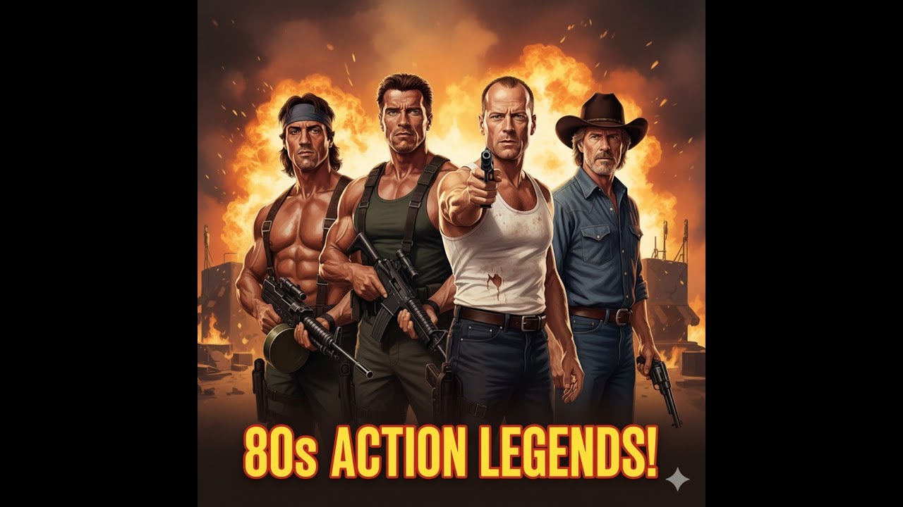 80’s Action Stars Stallone,Arnold,Willis&Chuck