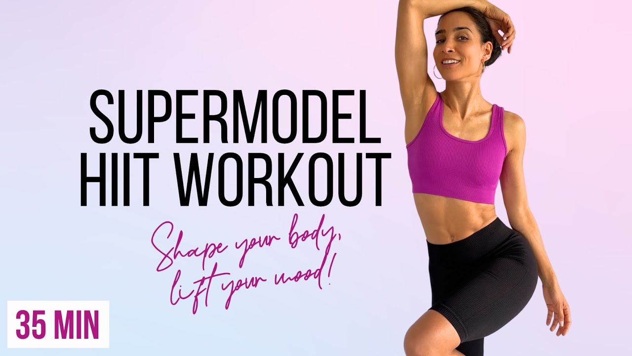 35 MIN SUPERMODEL HIIT WORKOUT AT-HOME 💃🏽 (RnB!) / Fast Body Shaping