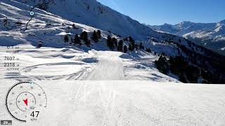 [5K] Skiing Chandolin, Le Tsapé Top to Bottom, Val d'Anniviers Valais Switzerland, GoPro HERO9 screenshot 5