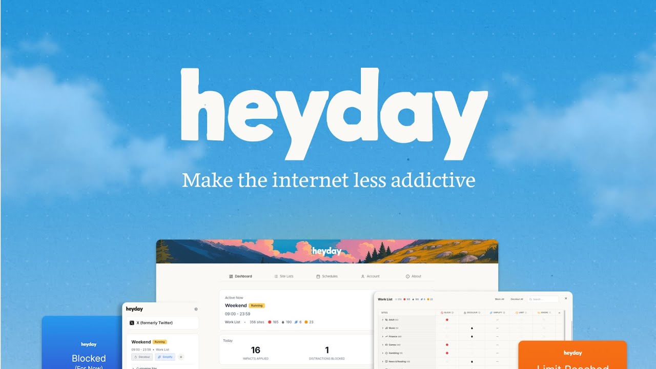 HeyDay Chrome Extension - Features Preview