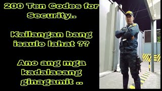 200 Ten Codes para sa mga Security Guard kailangan bang isaulo lahatAno ang mga kadalasang ginagmit