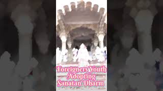 Indian youth  Vs Foreigner youth ? Who is Following sanatan dharma #shorts #hindu #sanatandharma