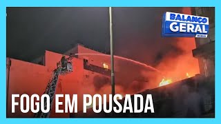 Ao menos nove pessoas morrem após incêndio em pousada em Porto Alegre (RS)
