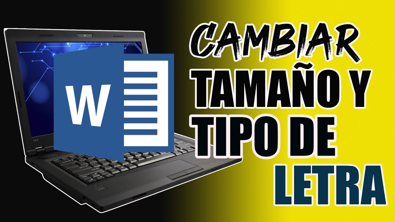 COMO CAMBIAR EL TAMAÑO Y TIPO DE LETRA EN WORD | PRINCIPIANTES - YouTube