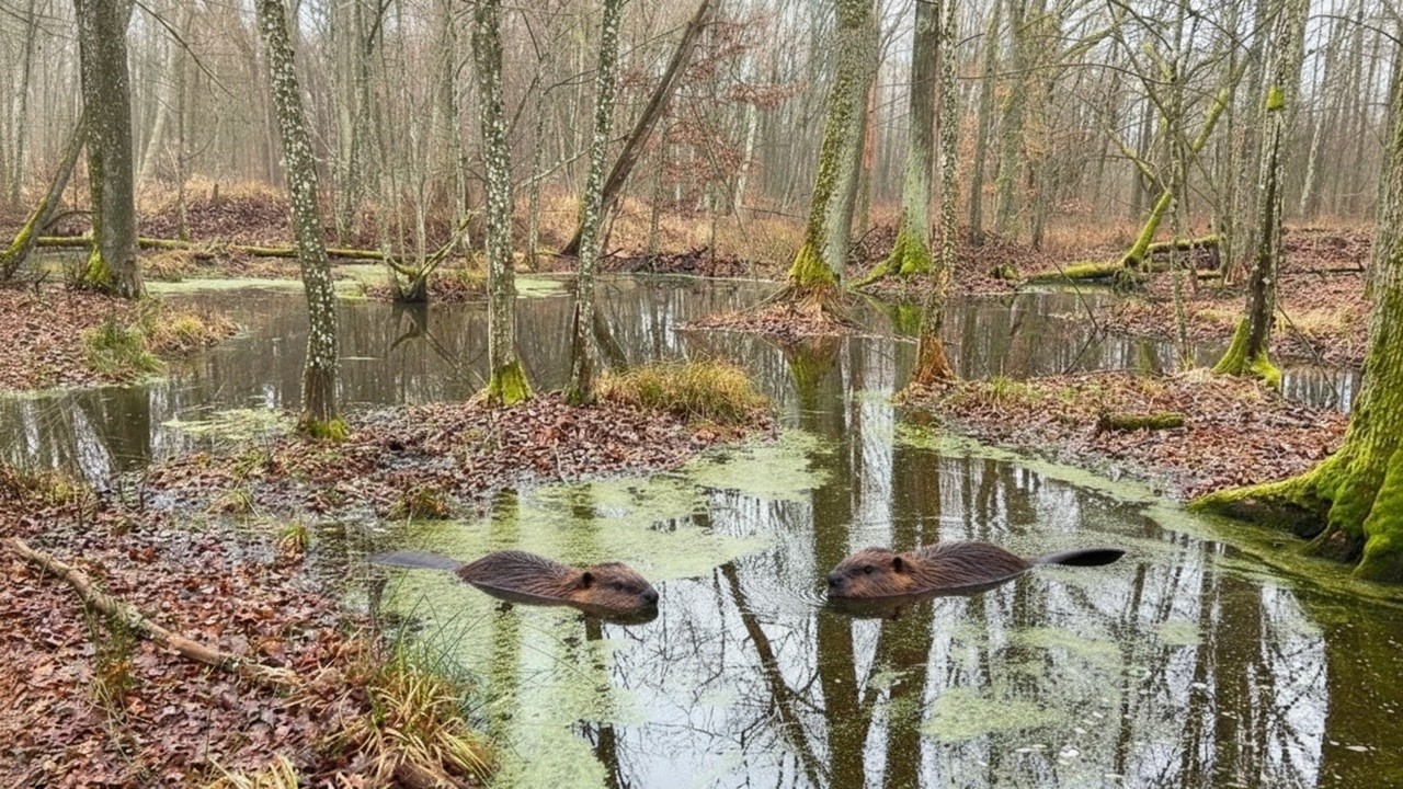 Taking Down a Beaver Dam to Drain a Flooded Forest