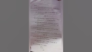 Mdu Msc Maths with Computer Science 2nd sem | Field Extensions and Galois Theory 2019 |#mdupaper#mdu