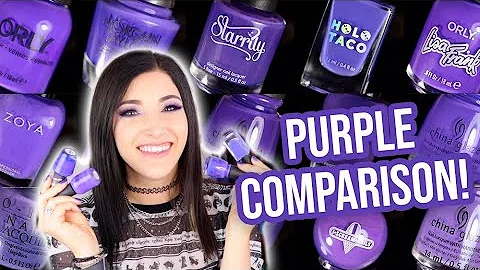 Purple Nail Polish Comparison - ALL My Cool Toned ...