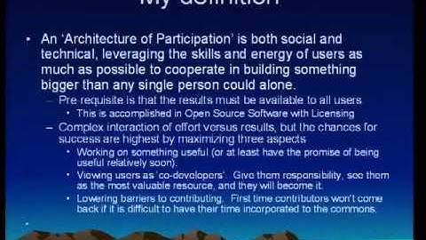 GeoServer and Architectures of Participation for Geospatial Information