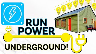 How to Run Underground Power to a Shed the Easy Way